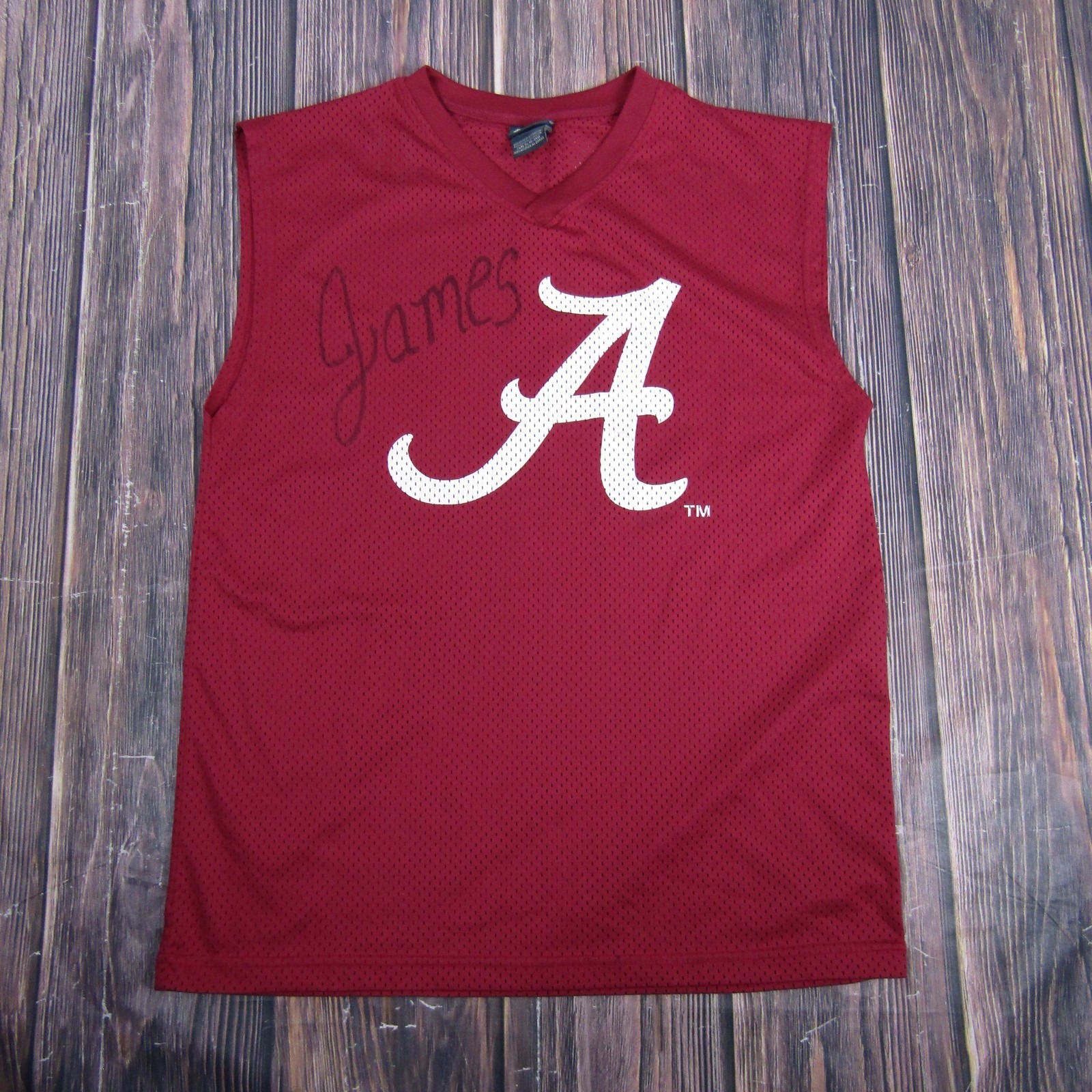 Alabama Crimson Tide Shirt Mens Large Crimson Ncaa Football Pro Edge Mesh